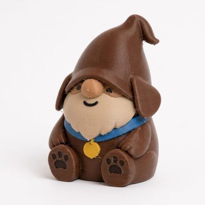 Chocolate Labrador Gnome Collectible Figurine - Unique Desk Decor for Dog Lovers – 3D Printed in Canada