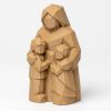 Figurine Gardien de la famille sculptée façon bois