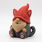 Cat Gnome Collectible Figurine - Unique Desk Decor for Adults – 3D Printed in Canada