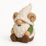 Merino Sheep Gnome Buddy Collectible Figurine - Unique Desk Decor for Adults – 3D Printed in Canada