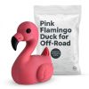Ensemble figurine flamant rose