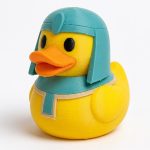 Egyptian High Priest Duck Collectible Figurine - Unique Desk Decor for Adults – 3D Printed in Canada
