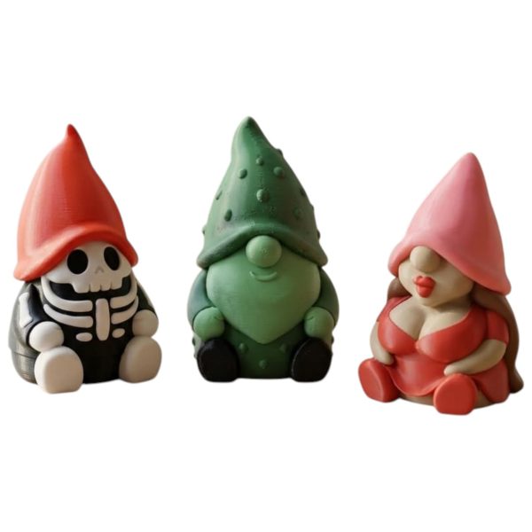 Skeleton Gnome Figurine Bundle