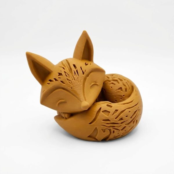 Fox Figurine Bundle Ochre Yellow