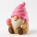 Ice Cream Gnome Collectible Figurine - Unique Desk Decor for Adults – 3D Printed in Canada