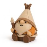 Bearded Tipi Gnome Collectible Figurine - Handcrafted Nature-Inspired Desk Decor for Adults - Unique Gift for Home or Office Accent - 3D Printed in Canada