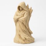 Wood Carved Driftwood Form Collectible Figurine in White Oak Finish - 3D Printed in Canada (White Oak)