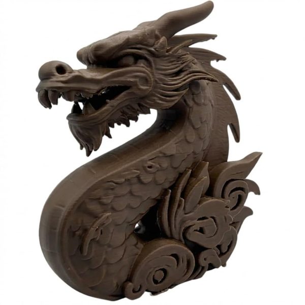 Cloud Dragon Sculpture in Black Walnut Finish — possible Mystery Box item