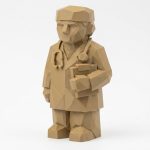 Wood Carved Doctor Collectible Figurine - Unique Desk Decor for Adults 3D Printed in Canada - 3D Printed in Canada (Classic Birch)