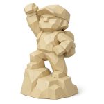 Wood Carved-Like Milestone Figurine in White Oak Finish - Unique Desk Decor for Adults for Collectors - 3D Printed in Canada (White Oak)
