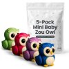 Lot de figurines hibou fantastique de collection