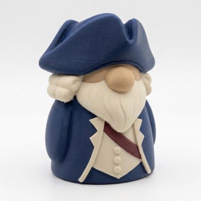 Revolutionary Gnome Buddy Collectible Figurine - Unique Desk Decor for Adults – 3D Printed in Canada