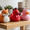 Lot de figurines Canard, renard et barbe à papa