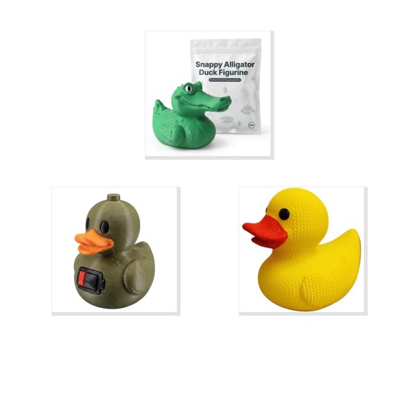 Snappy Alligator Duck Figurine Bundle