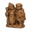 Figurine communauté bois sculpté