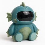 Lagoon Monster Robot Collectible Figurine - Unique Desk Decor for Adults – 3D Printed in Canada