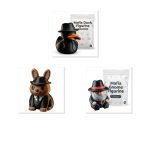 Mafia Collectible Figurine Bundle of 3 - Mafia Duck, Bunny, Gnome - Humorous & Stylish Adult Desk Decor - 3D Printed in Canada