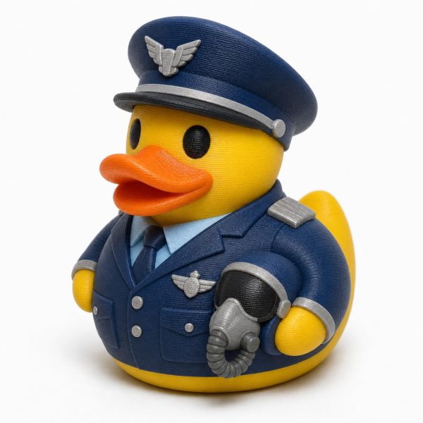 Aviator Duck Figurine