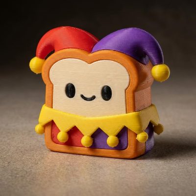 Medieval Jester Toast Collectible Figurine - Unique Desk Decor for Adults – 3D Printed in Canada