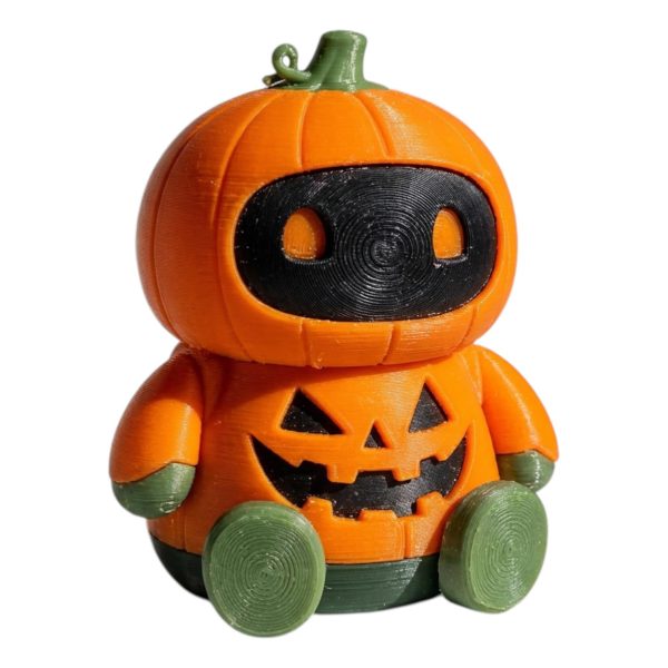 Jack-O-Lantern Robot Figurine