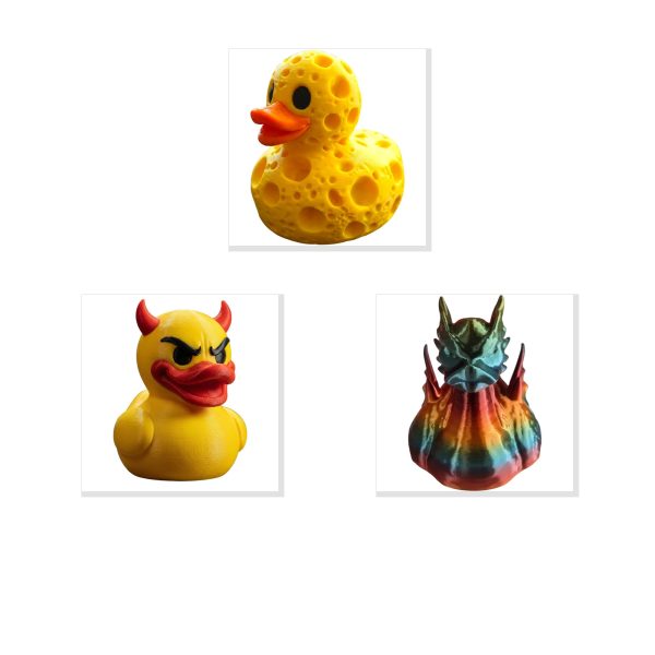 Whimsical Duck Figurine Set