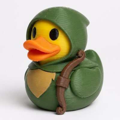 Bow Hunter Duck Collectible Figurine - Unique Desk Decor for Adults – 3D Printed in Canada
