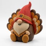 Heritage Turkey Gnome Buddy Collectible Figurine - Unique Desk Decor for Adults – 3D Printed in Canada