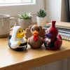 Ensemble de figurines de canards festifs