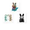 Ensemble figurines Dragon Lapin sirène de Pâques