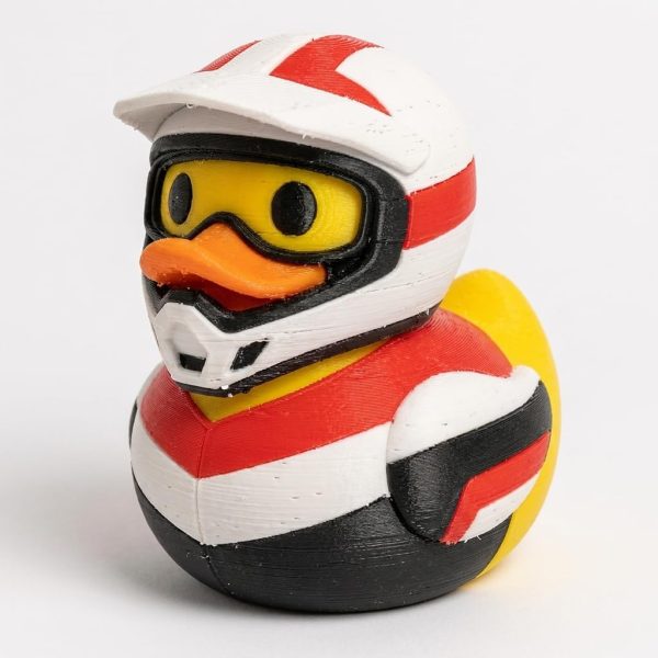 Motocross Duck Figurine