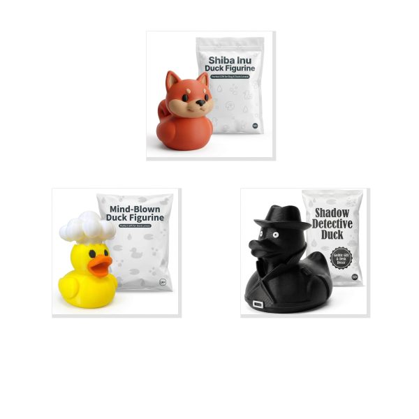 Duck Figurine Bundle Shiba Inu Mind-Blown