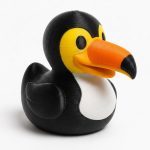 Toucan Duck Collectible Figurine - Unique Office Decor for Adults – 3D Printed in Canada