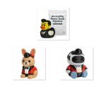 Rockabilly Collectible Figurine Bundle of 3 - Duck, Bunny, Robot - Retro & Stylish Adult Desk Decor - 3D Printed in Canada
