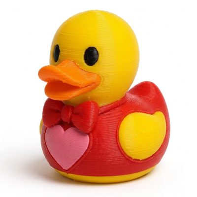 Hopeless Romantic Duck Collectible Figurine - Unique Desk Decor for Adults – 3D Printed in Canada