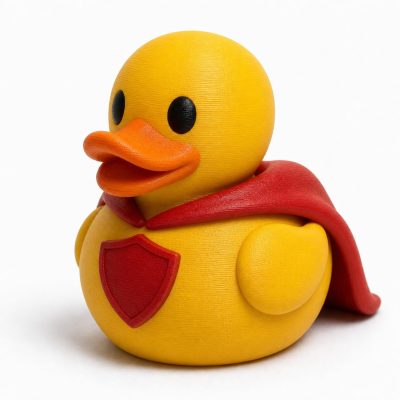 Brave Duck Collectible Figurine - Bold Courage Desk Decor for Adults – 3D Printed in Canada