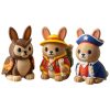 Ensemble de figurines de lapin de collection