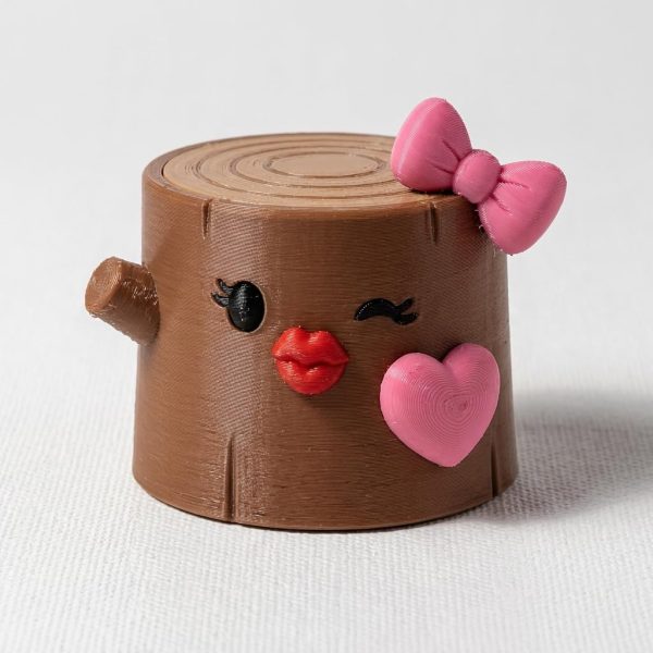 Flirty Tree Stump Figurine