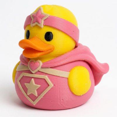 Super Mom Duck Collectible Figurine - Unique Desk Decor for Adults – 3D Printed in Canada