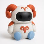 Aries Robot Collectible Figurine - Unique Desk Decor for Adults – 3D Printed in Canada