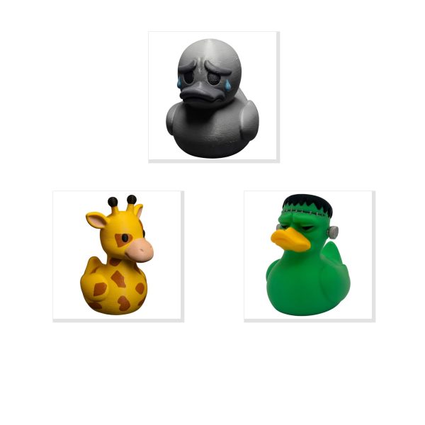 Humorous Duck Figurine Set