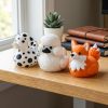 Ensemble de figurines canards-chiens de collection