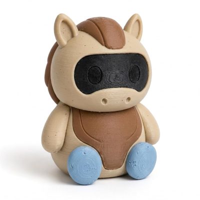 Horse Robot Collectible Figurine - Unique Desk Decor for Adults – 3D Printed in Canada