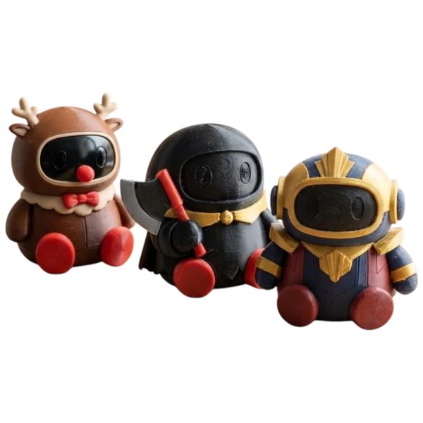Ensemble varié de figurines robot