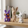 Ensemble figurines de collection Lapin Disco
