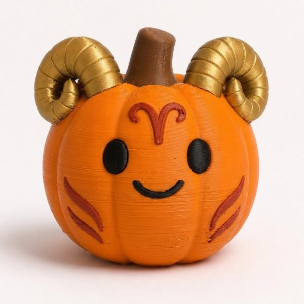 Aries Pumpkin Figurine