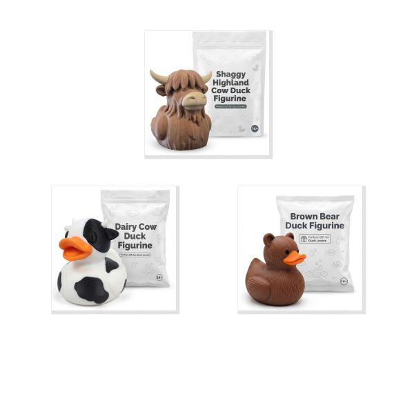 Duck Variety Collectible Figurine Bundle of 3