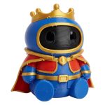 Duke Robot Collectible Figurine - Royal Blue Mech with Crown and Cape Desk Decor for Adults - 3D Printed in Canada
