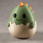 Dinosaur Egg Eggling Collectible Figurine - Unique Desk Decor for Adults – 3D Printed in Canada