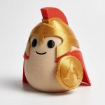 Spartan Eggling Collectible Figurine - Unique Desk Decor for Adults – 3D Printed in Canada