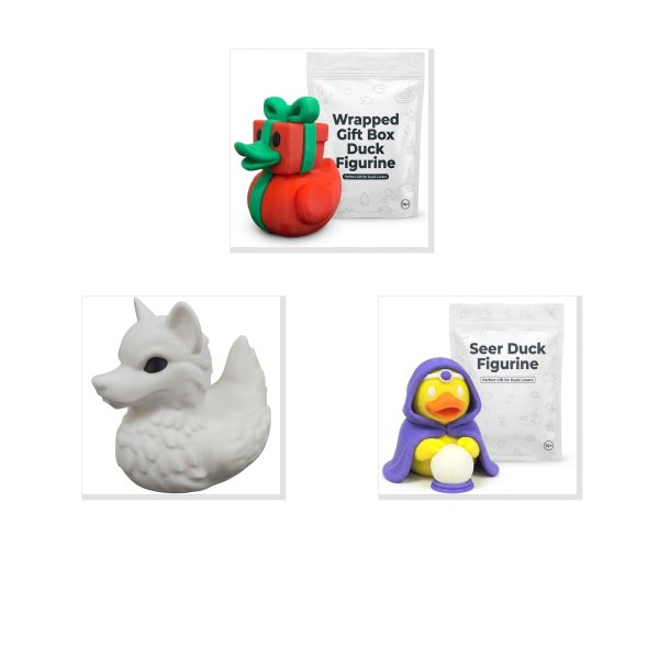 Colorful Duck Figurine Bundle